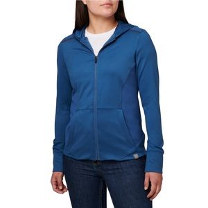 5.11 Tactical Women's Selma Full Zip Hooded Blue Performance Top Size Small NWOT